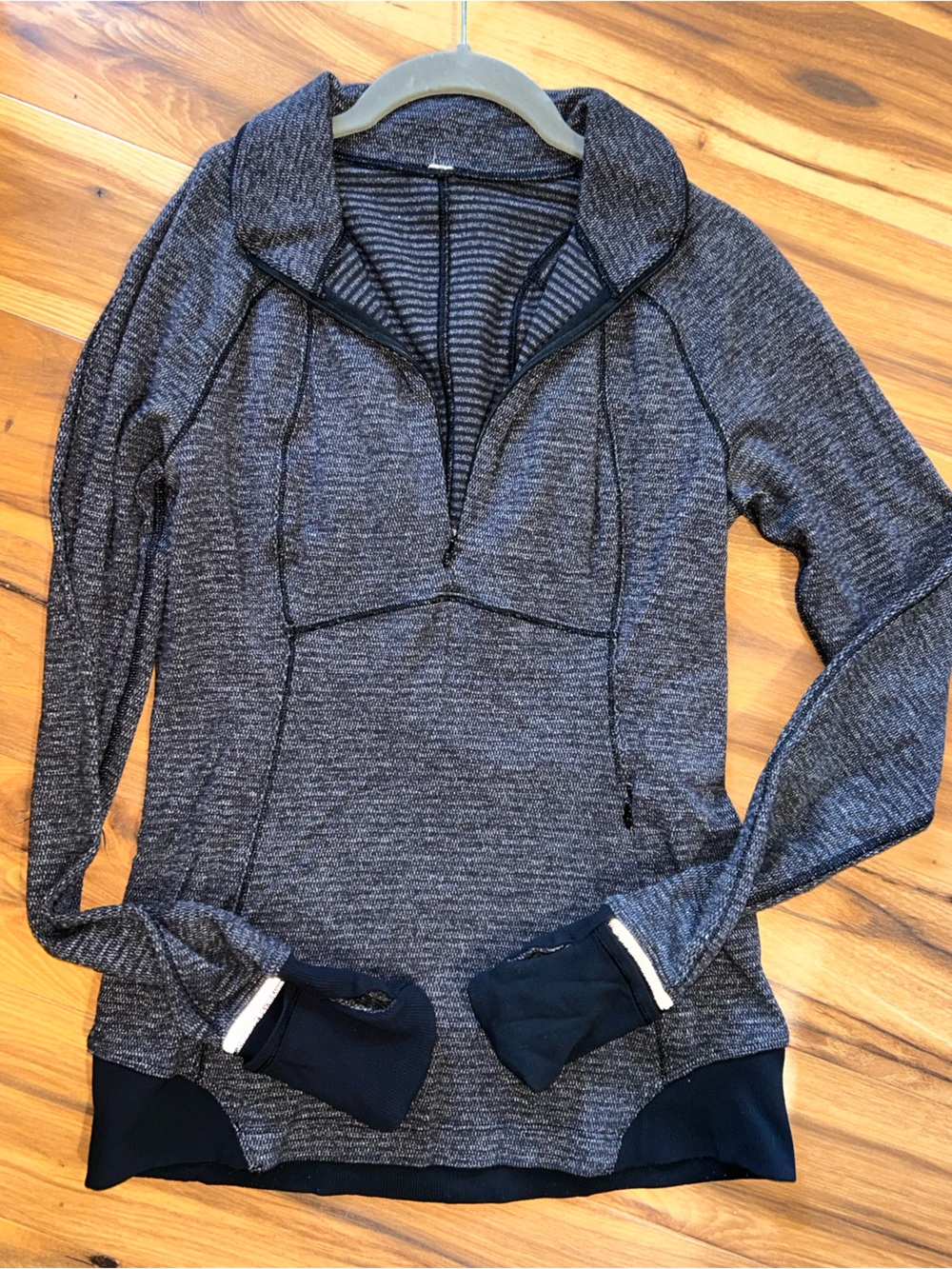 lululemon athletica Dark Heather Gray Quarter-Zip Pullover